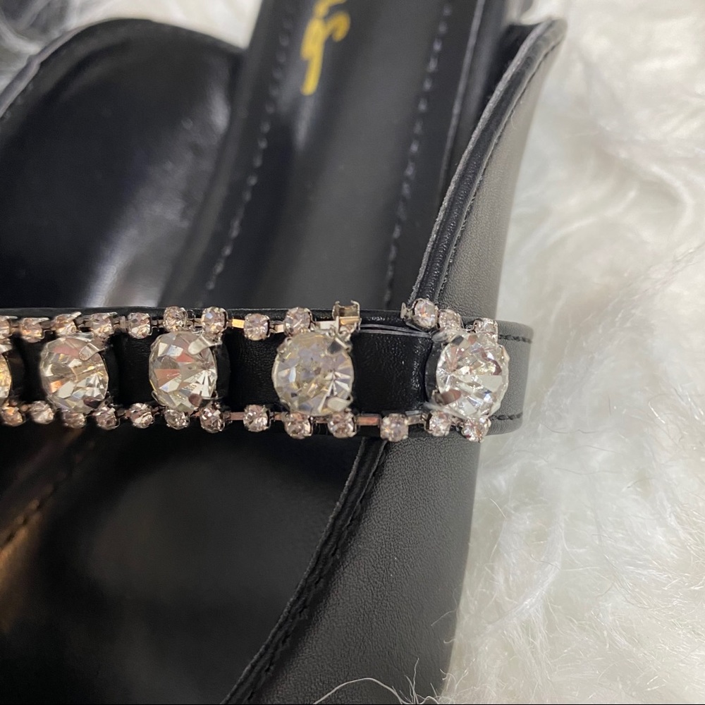 🔥SOLD🔥 Lulus Arlya Rhinestone Pointed-Toe Mule Slides - Picture 6 of 14